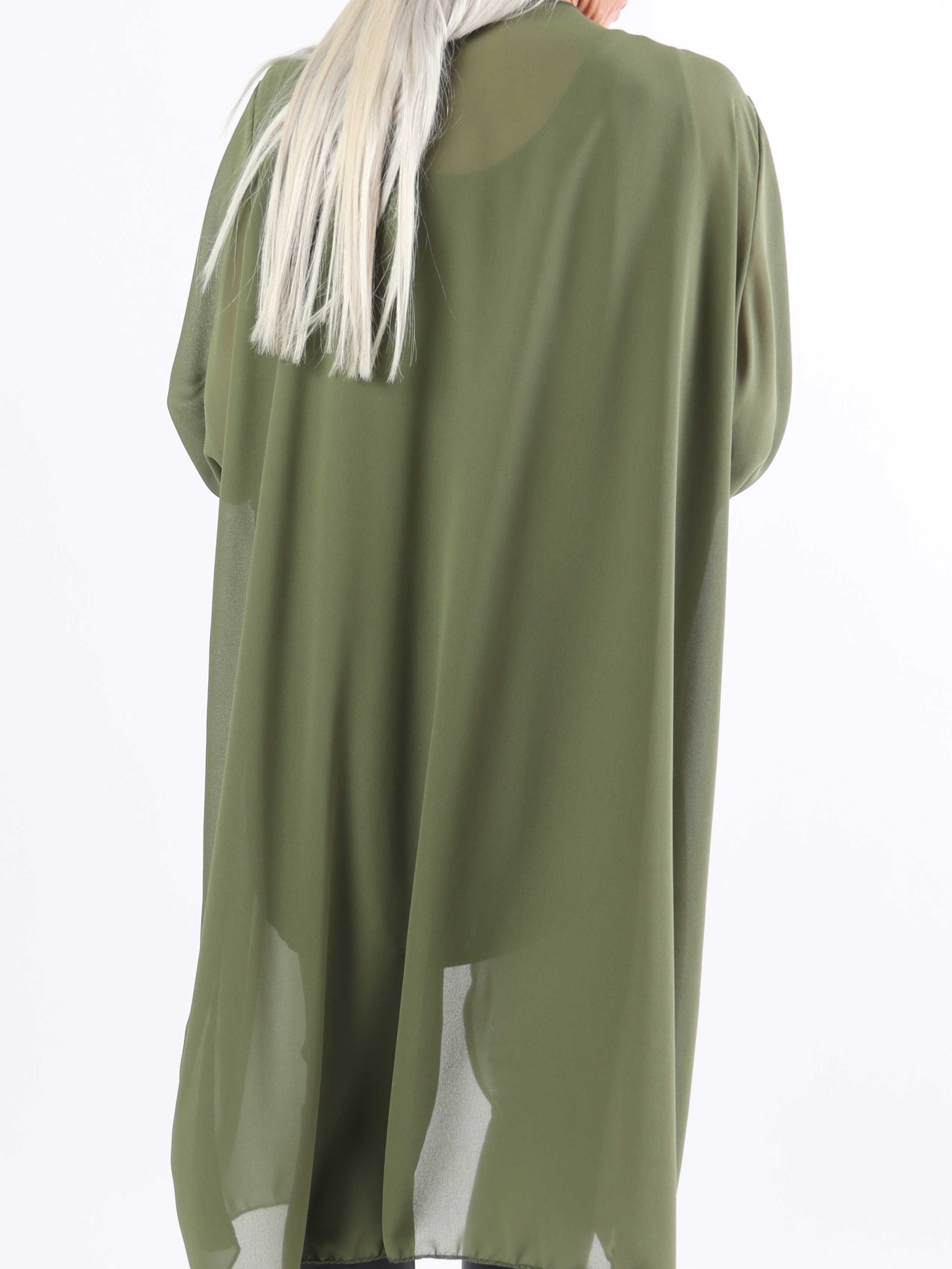 Christina - Lätt, halvgenomskinlig kofta i plus size